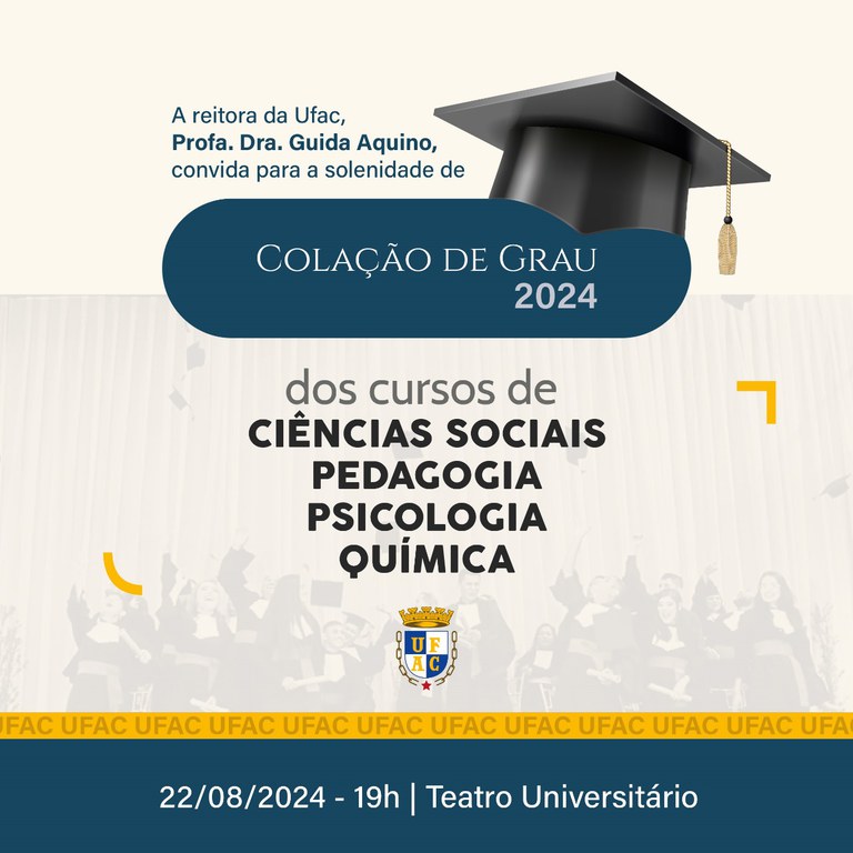 Solenidade da colação de grau Ciências Sociais 2023.2