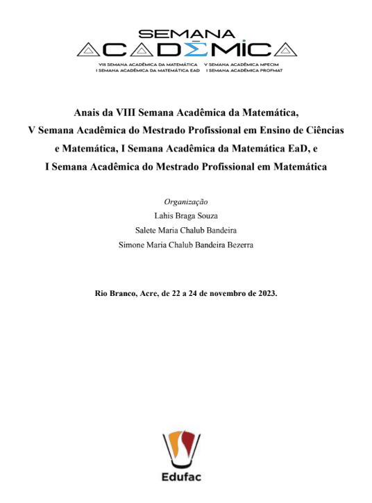 Anais da VIII Semana Acadêmica da Matemática