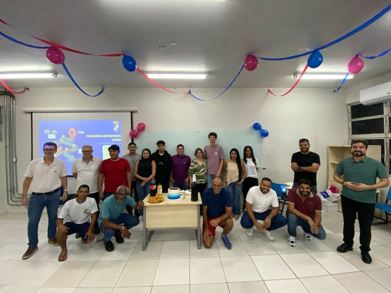 Recepção dos novos alunos no ano de 2026.