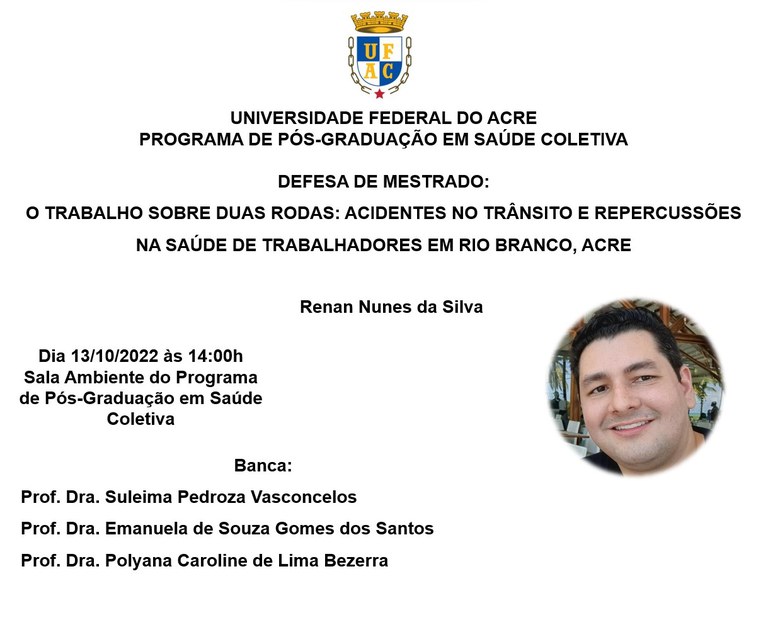 Defesa de dissertação de Renan Nunes da Silva