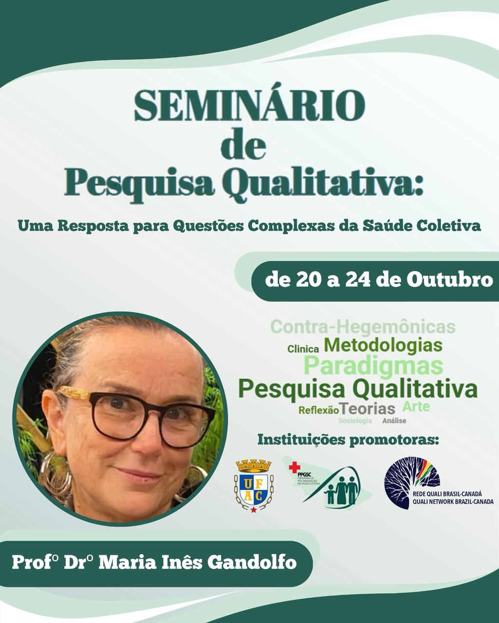 SEMINÁRIO DE PESQUISA QUALITATIVA Link de inscrição: https://docs.google.com/forms/d/e/1FAIpQLSe0eDFIsnc210f0ki6fvAlc00SZeJtfw5OwX-8mOXXjXs7JIg/viewform?usp=dialog