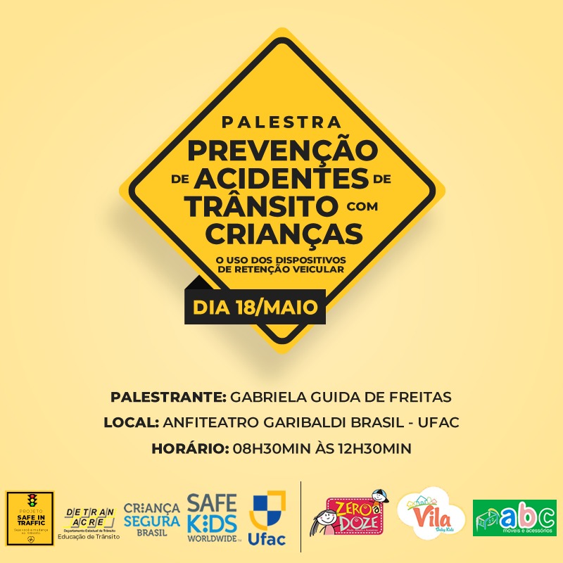 Palestra: Prevenção de acidentes de trânsito com criança