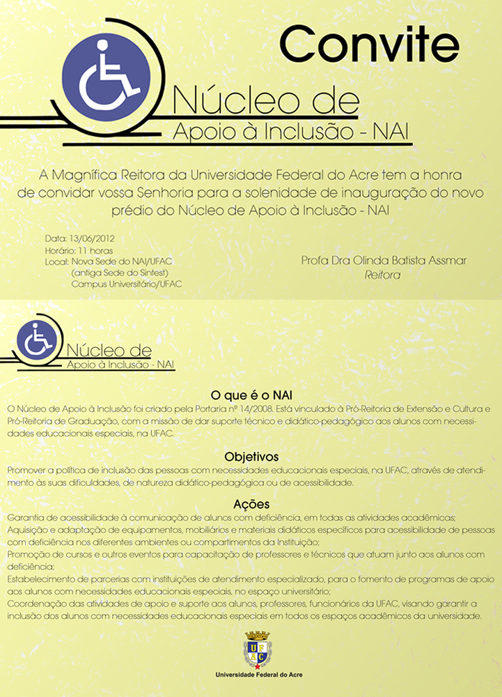 UFAC inaugura nova Sede do NAI