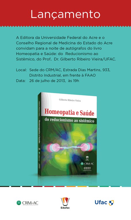 Professor da Ufac lançará livro sobre homeopatia