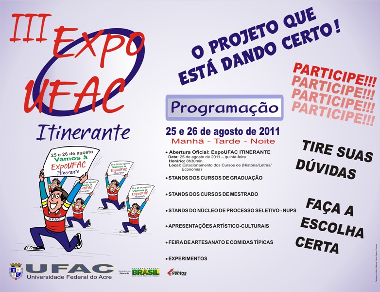 “Se liga”, amanhã e depois rola a Expo Ufac!