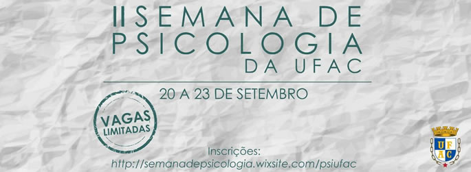 2ª Semana de Psicologia está com inscrições abertas