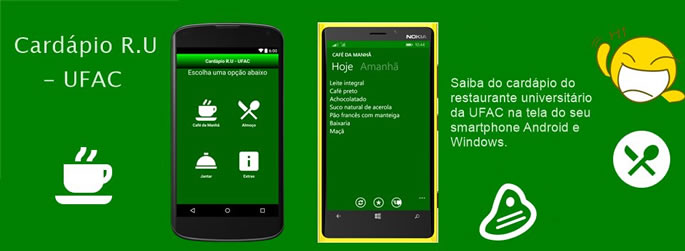 Aplicativo mostra cardápio do RU
