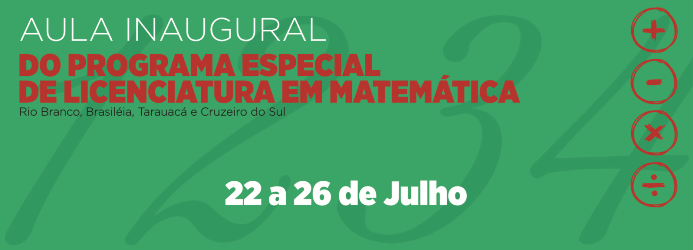 Convite - Aula inaugural do Programa Especial de Licenciatura em Matemática