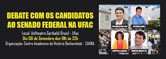 CA de História realiza debate com candidatos ao Senado