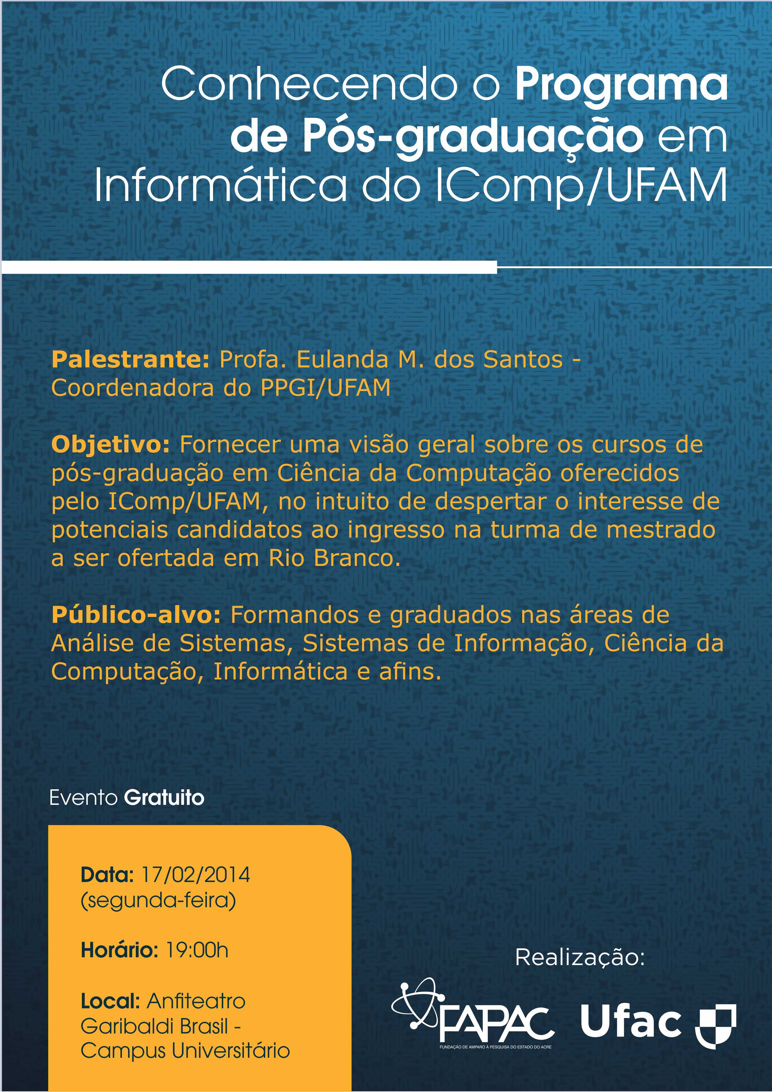 Conhecendo o Programa de Pós-graduação em Informática do IComp/UFAM