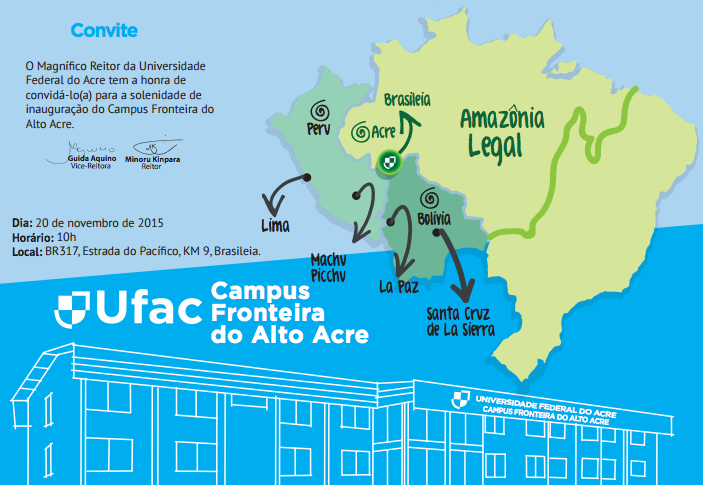 Convite - Inauguração do Campus Fronteira
