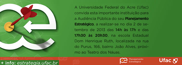 Convite - Audiência Pública em Cruzeiro do Sul