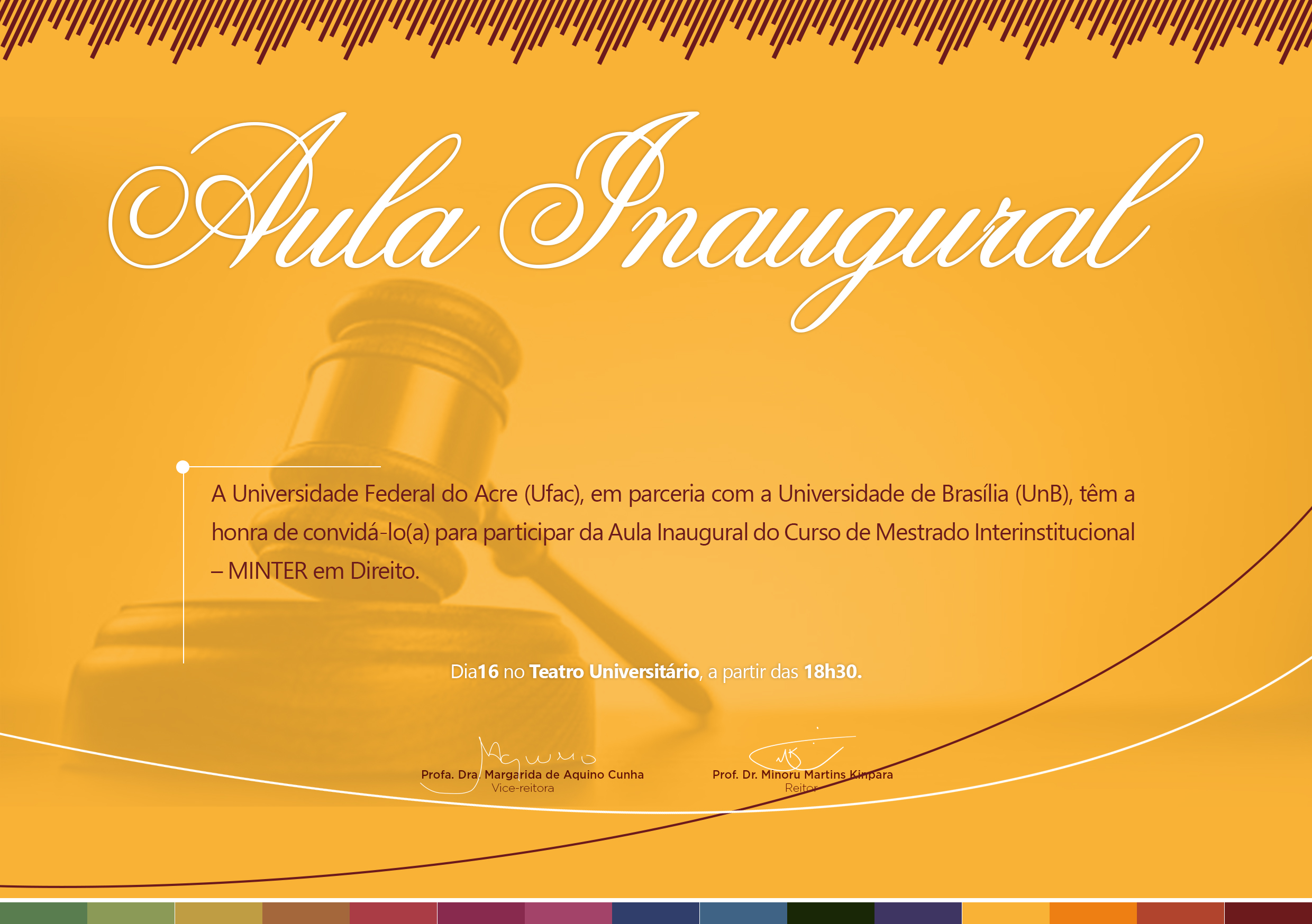 Convite - Aula Inaugural