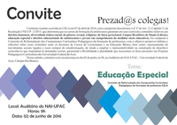 Convite - Debates sobre educação especial