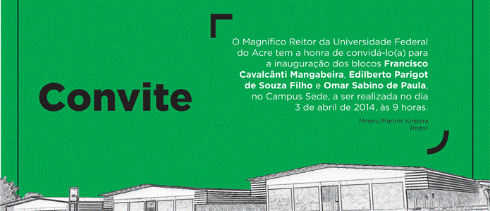 Convite - Inauguração dos blocos