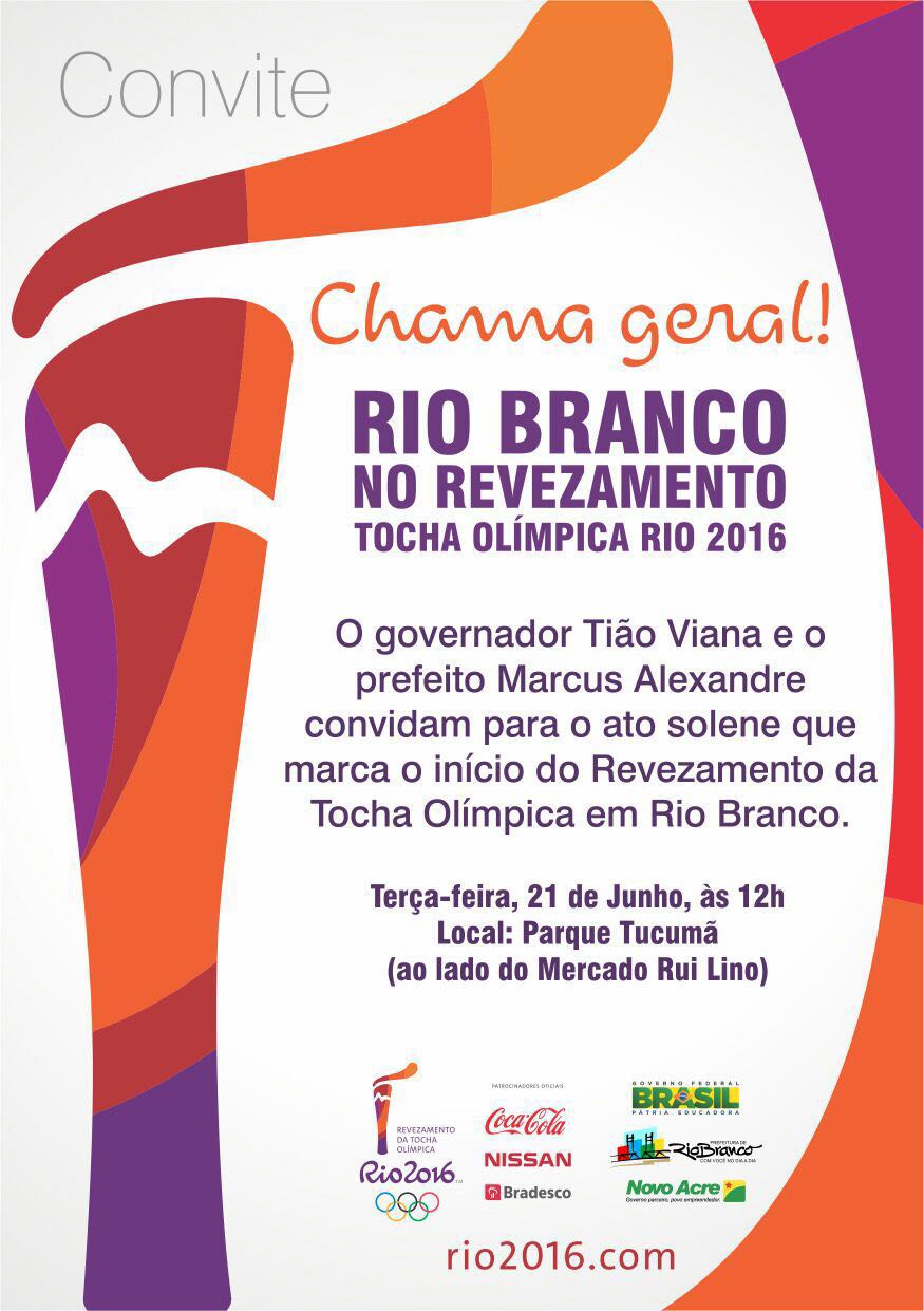 Convite: Tocha Olímpica Rio 2016