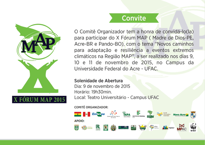 Convite - X Fórum da Iniciativa MAP