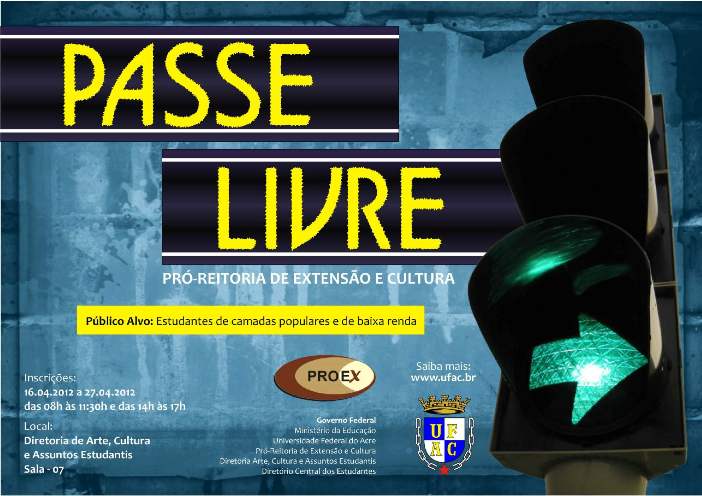 Data para a divulgação do resultado do Programa Passe Livre 2012 é alterada