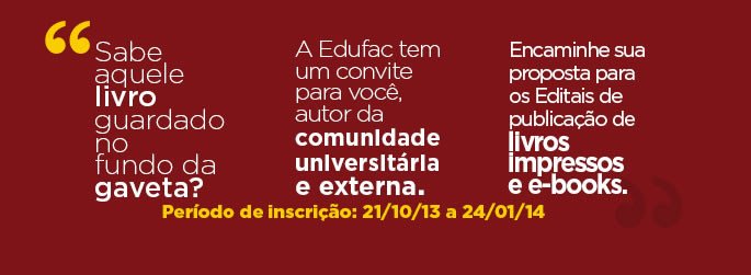 Editora da Ufac divulga edital para publicação de obras em formato digital e impresso