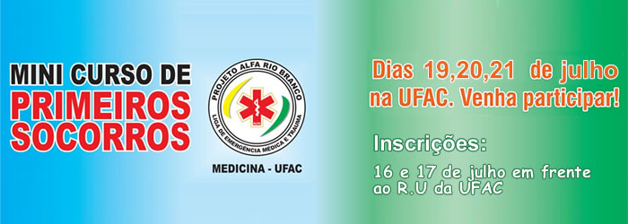 Estudantes de Medicina da Ufac promovem minicurso sobre primeiros socorros
