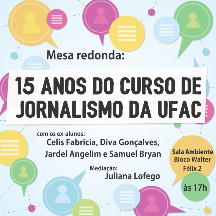 Ex-alunos de Jornalismo relembram trajetórias em mesa-redonda