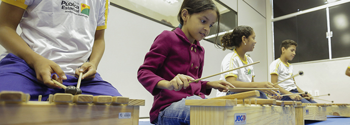 Laboratório musical da Ufac faz exercícios rítmicos com visitantes