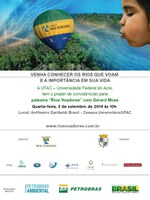 Palestra “Rios Voadores” acontece nessa quarta-feira, dia 2 