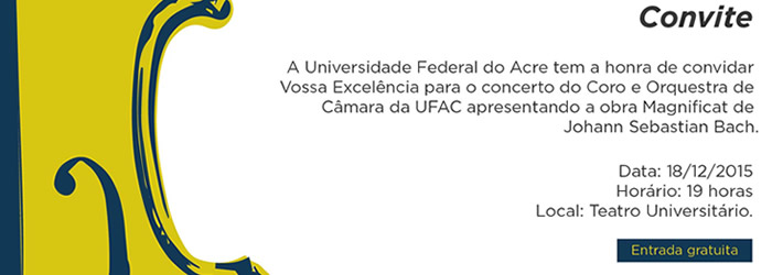 Peça musical de Bach será apresentada no Teatro Universitário