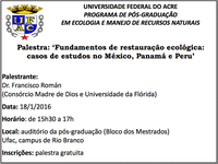 Pós em Ecologia e Manejo de Recursos Naturais realiza palestra sobre recuperação de áreas degradadas