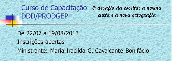 Prodgep oferece curso de capacitação em produção textual