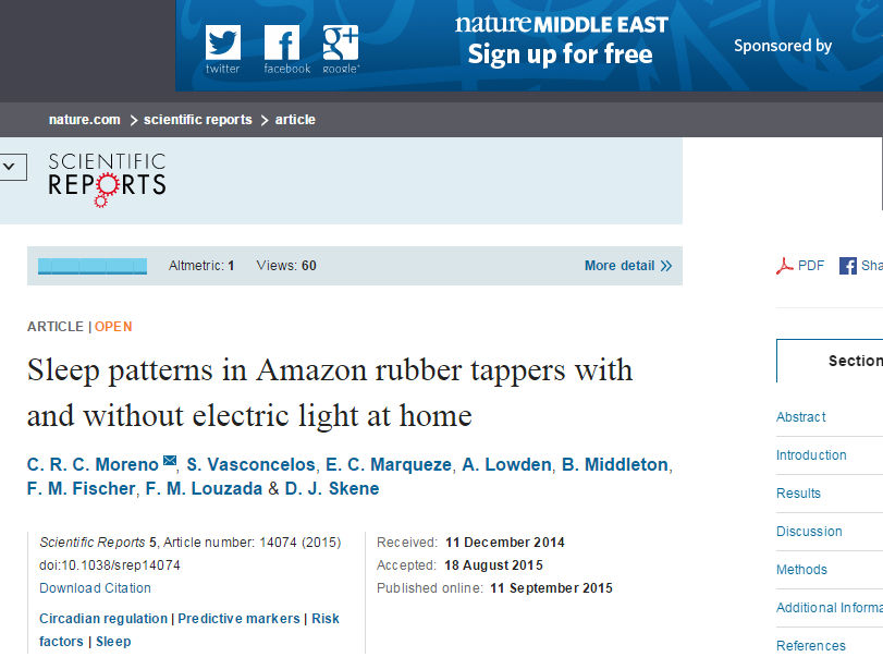 Professora da Ufac publica artigo na revista Scientific Reports da Nature
