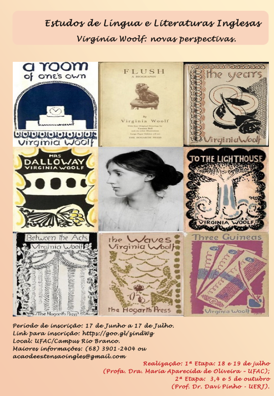 Projeto de extensão de Inglês realiza estudo sobre Virginia Woolf