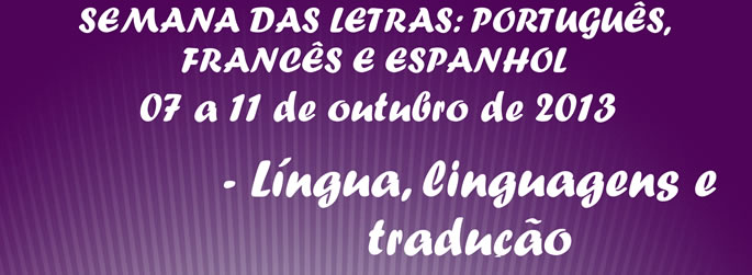 Semana de Letras está com inscrições abertas até esta 5ª-feira, 3