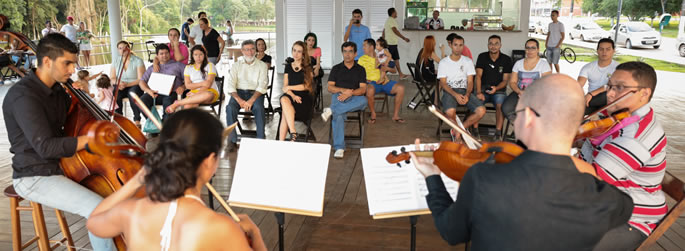 Ufac Cultural realiza apresentações no quiosque Recanto das Capivaras
