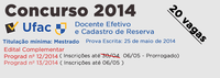 Ufac lança edital complementar com vagas para docente efetivo e formação de cadastro de reserva