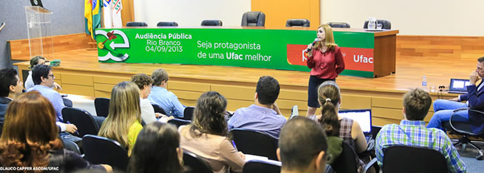 Ufac promove audiência pública para elaboração de planejamento estratégico