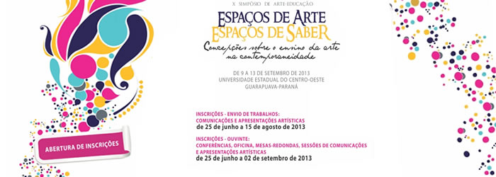 X Simpósio de Arte-Educação